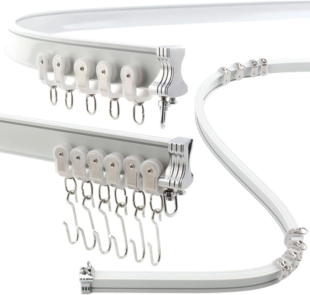 Aluminum Flexible Curtain Track | 2m Bendable Ceiling Rail