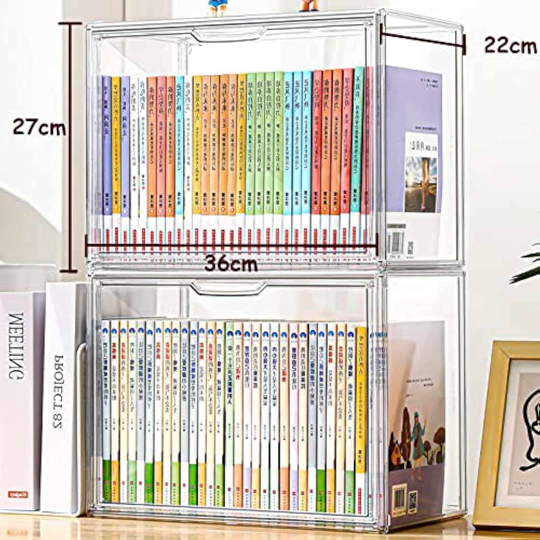 Siyecioa Stackable Acrylic Display Case for Funko Pop & Minifigures