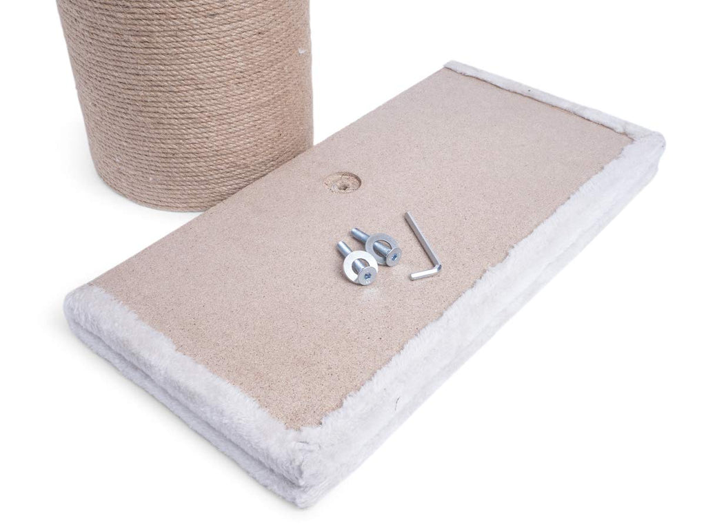 Petface Big Boy Cat Scratcher – Durable Large Scratching Post, Cream