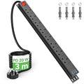 Jolof Store 8 Way Power Strip Surge Protector | 3m USB C PD20W Metal