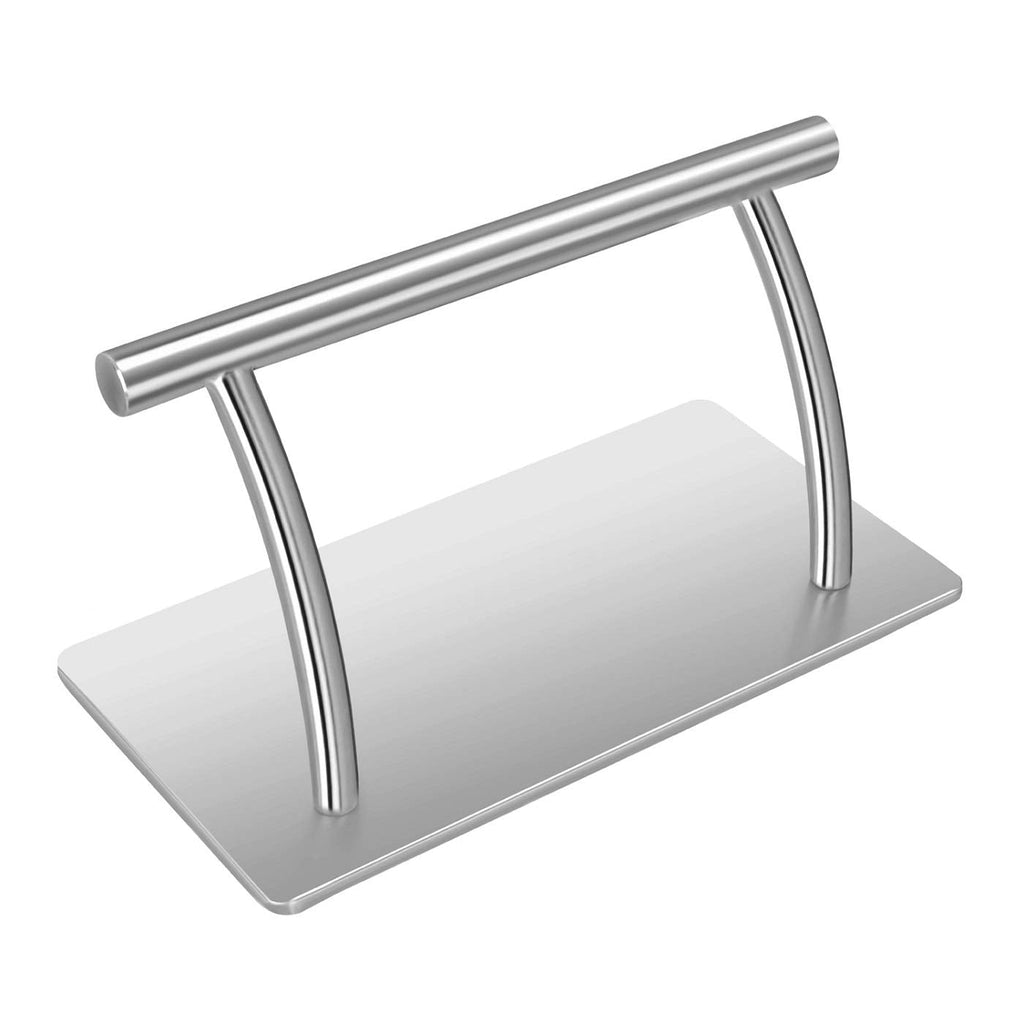 Kaleurrier Stainless Steel Mobile Footrest | Brushed Silver Salon Foot Rest
