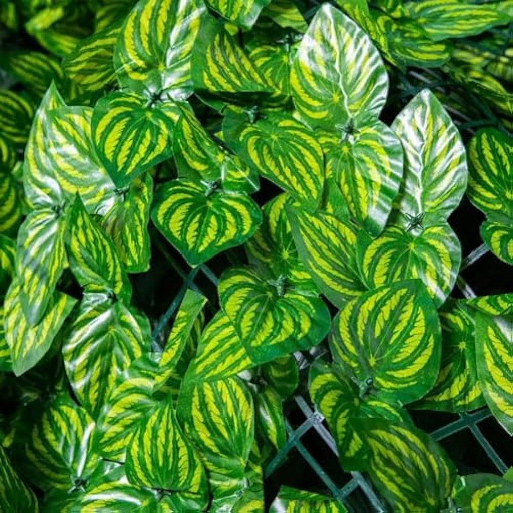 REOVE Artificial Ivy Privacy Fence – Green Plastic Leaf Hedge Panels