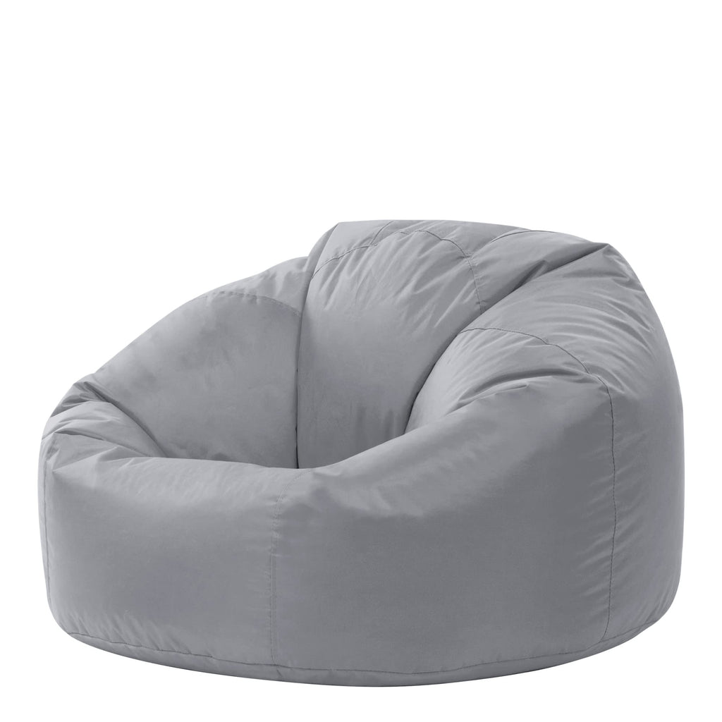 Bean Bag Bazaar Outdoor Bean Bag – Large Grey Water Resistant Floor Chair