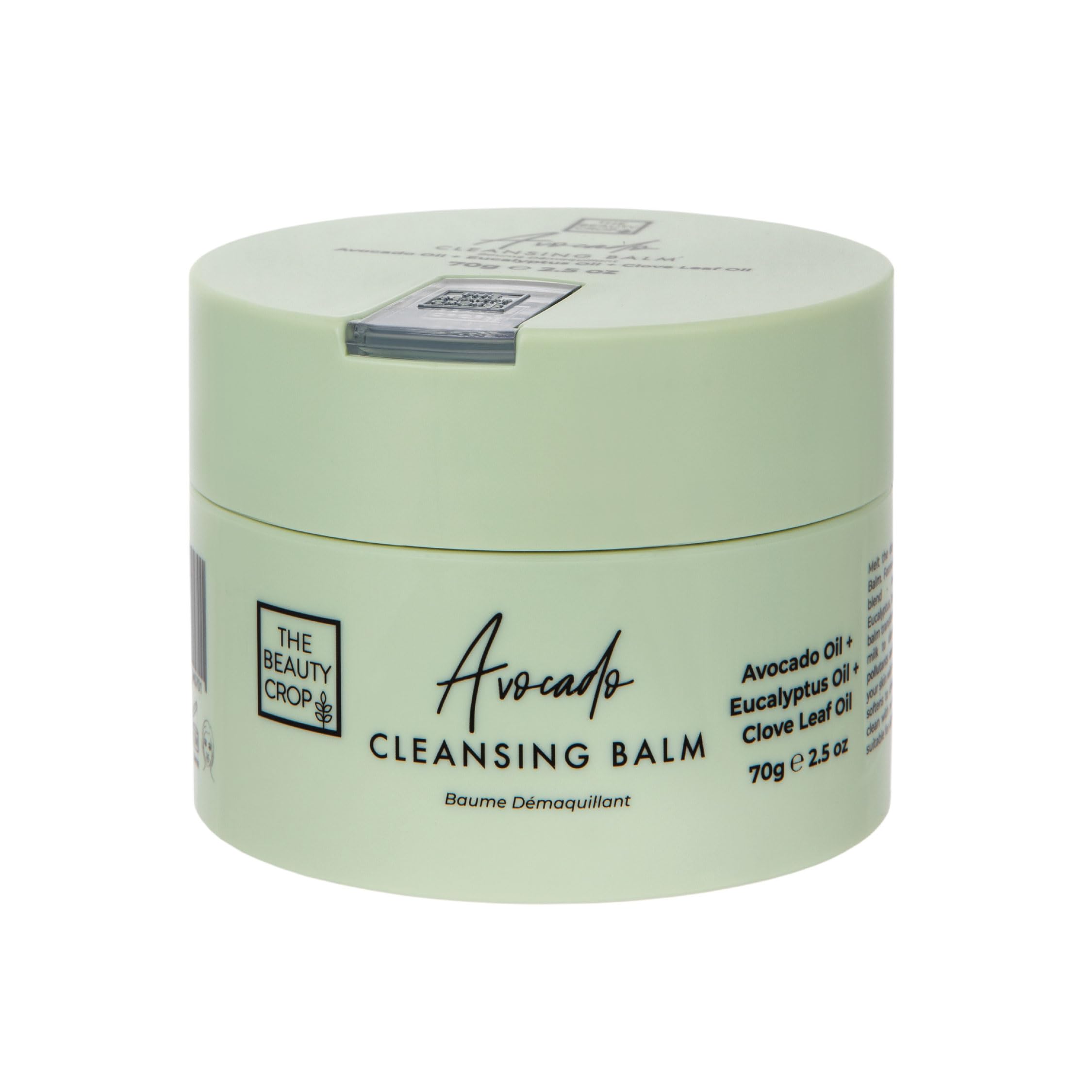 The Beauty Crop Avocado Refillable Cleansing Balm - Vegan & Hydrating