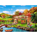 HUADADA Holiday Homes Jigsaw Puzzle - 1000 Piece Recycled Cardboard