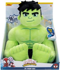 Marvel Hulk Plush Toy – Spidey and His Amazing Friends Interactive Doll