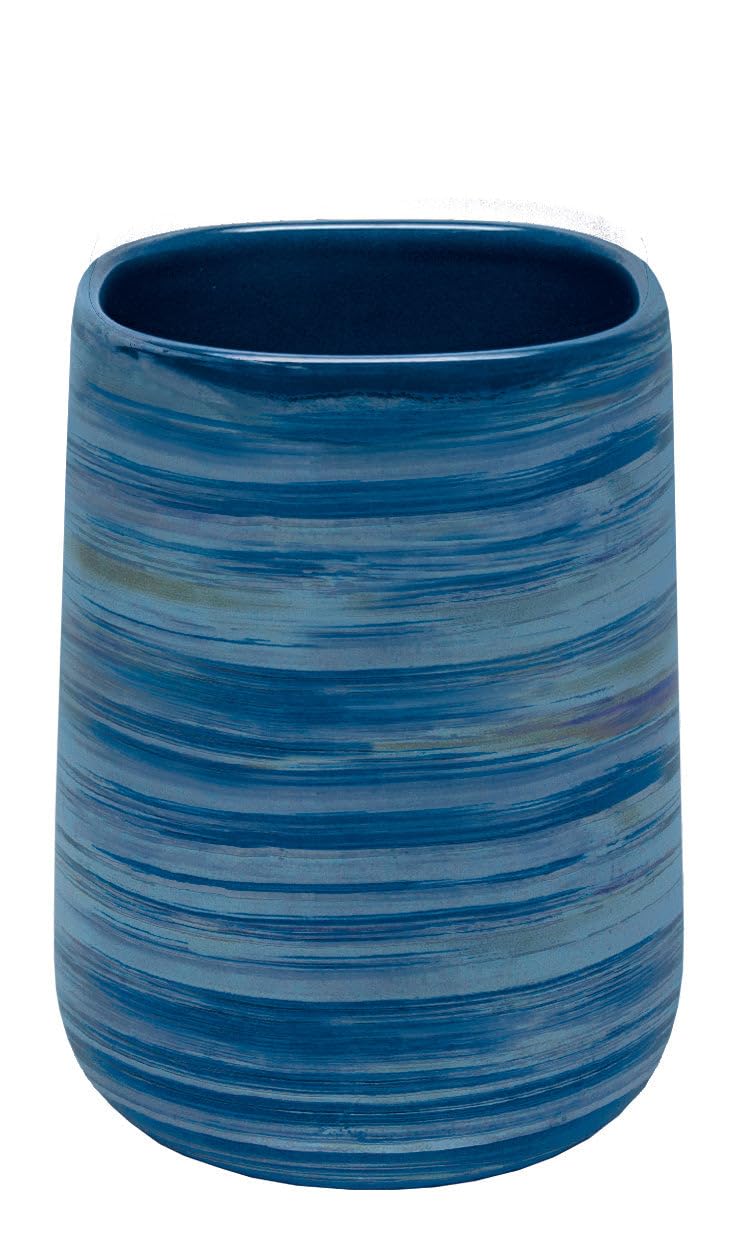 Kleine Wolke Argentic Toothbrush Beaker – Silver Stoneware Holder