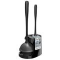MR.SIGA Heavy Duty Toilet Plunger and Bowl Brush Combo Set | Black