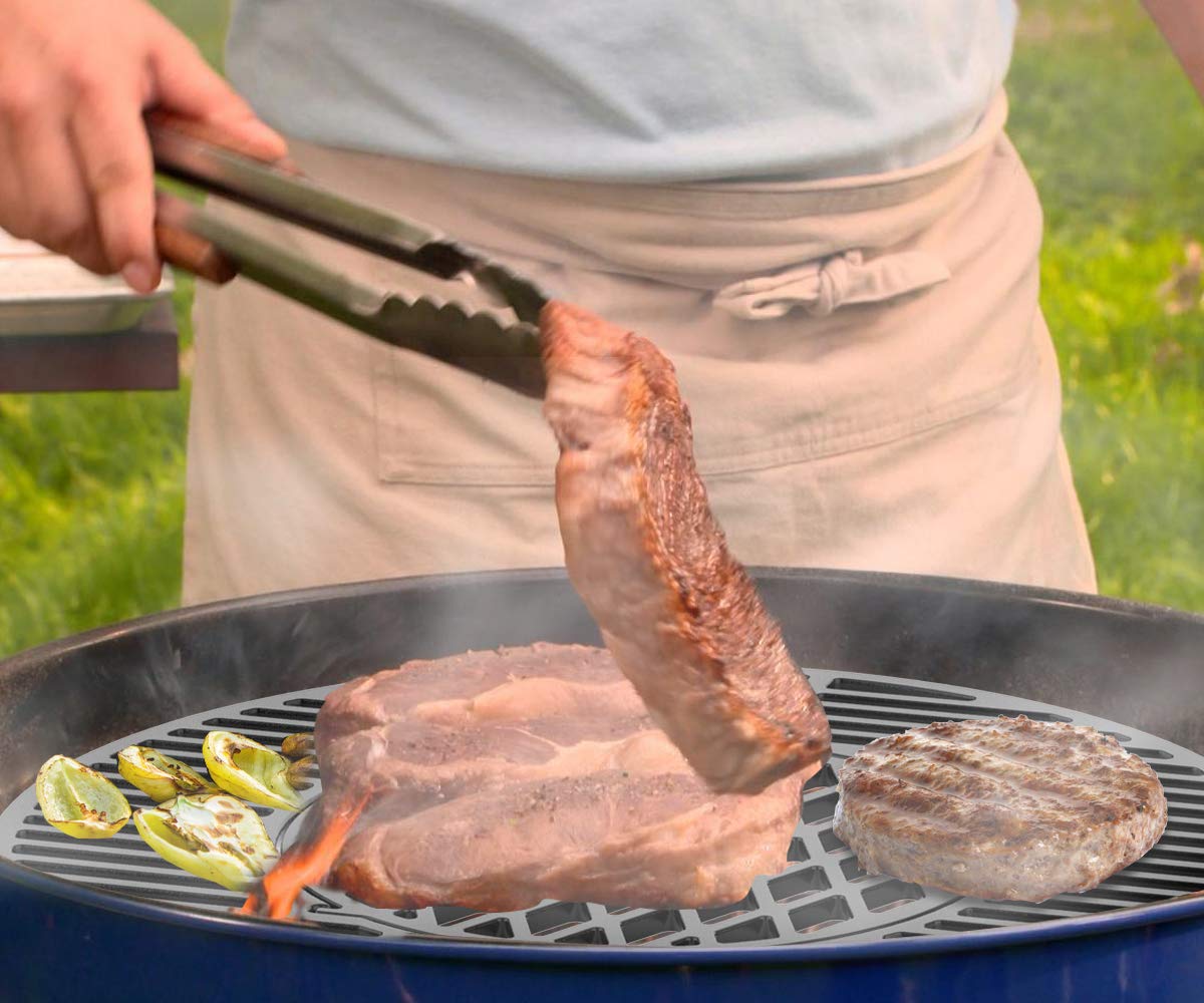 Onlyfire Cast Iron Gourmet BBQ Cooking Grate for 57CM Weber Grills