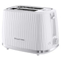 Russell Hobbs Eden 2-Slice Toaster – 800W White with 6 Browning Settings