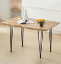 Hallowood Cullompton 4 Seater Industrial Live Edge Dining Table