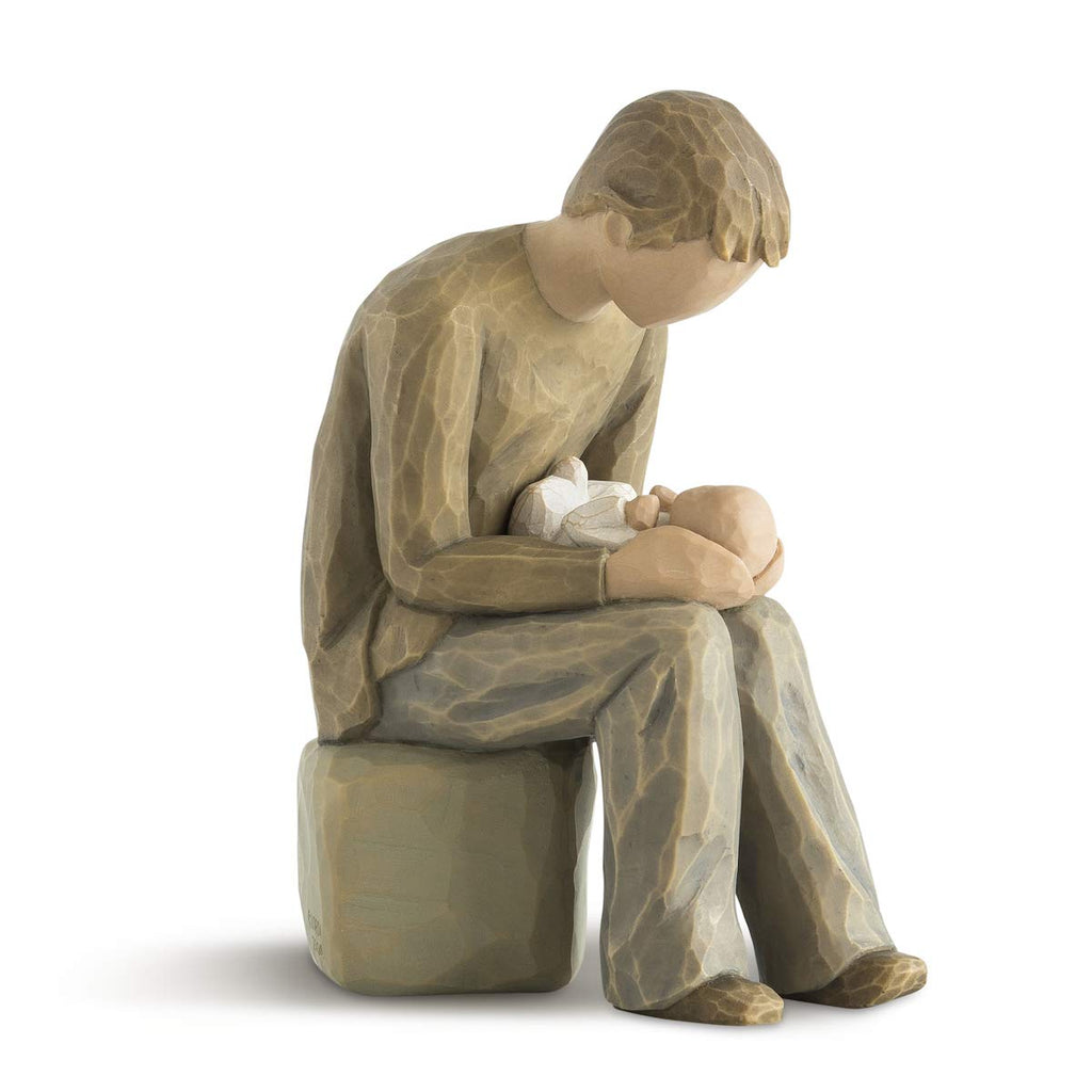 Willow Tree New Dad Figurine – Hand-Carved Susan Lordi Fatherhood Gift