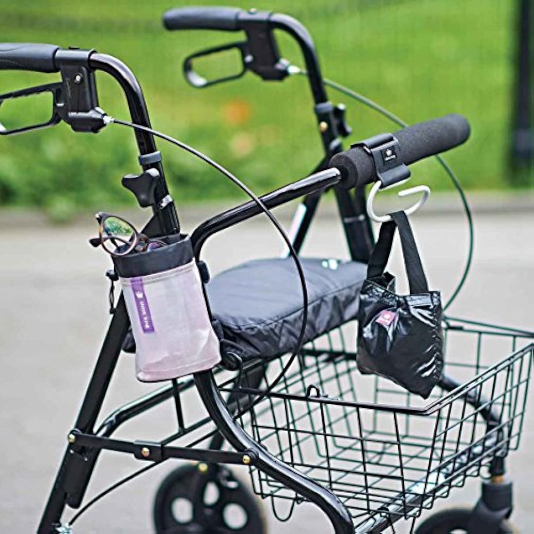 Jumbo Swirly Stroller Hook – Clipless Aluminium Bag Clip