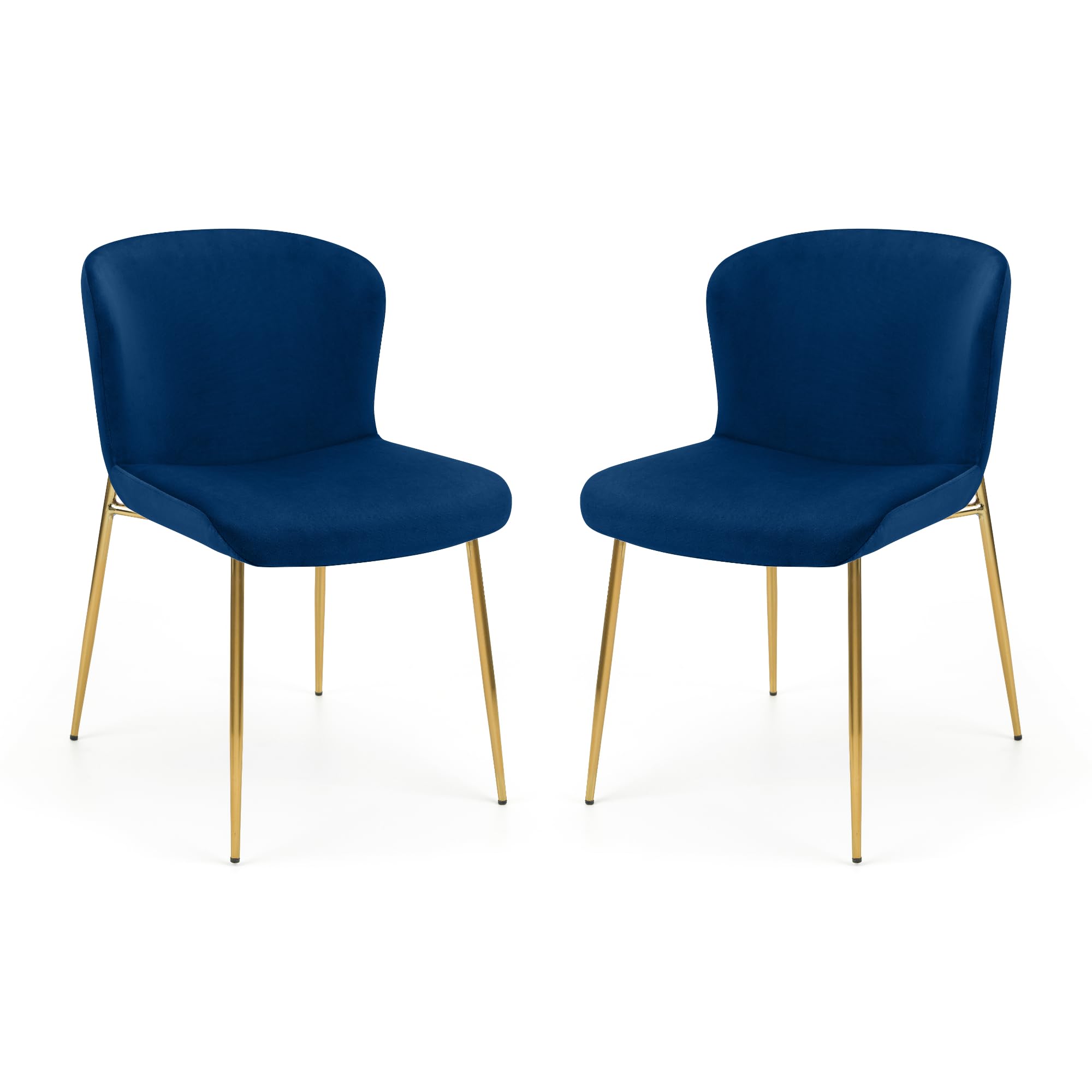 Julian Bowen Harper Velvet Dining Chairs – Set of 2 – Blue