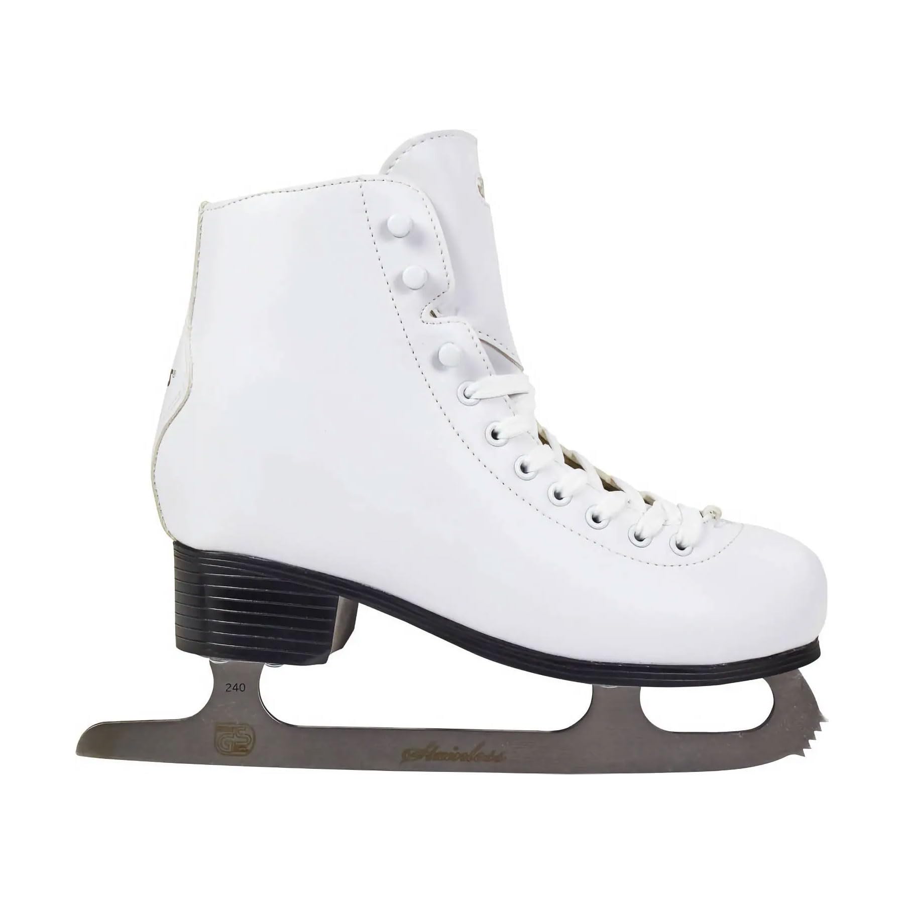 Roces Paradise Women's Figure Skates – White Reinforced Nylon, Size 7W