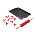 Prestige Disney Mickey Mouse 6-Piece Non-Stick Bakeware Set - Red