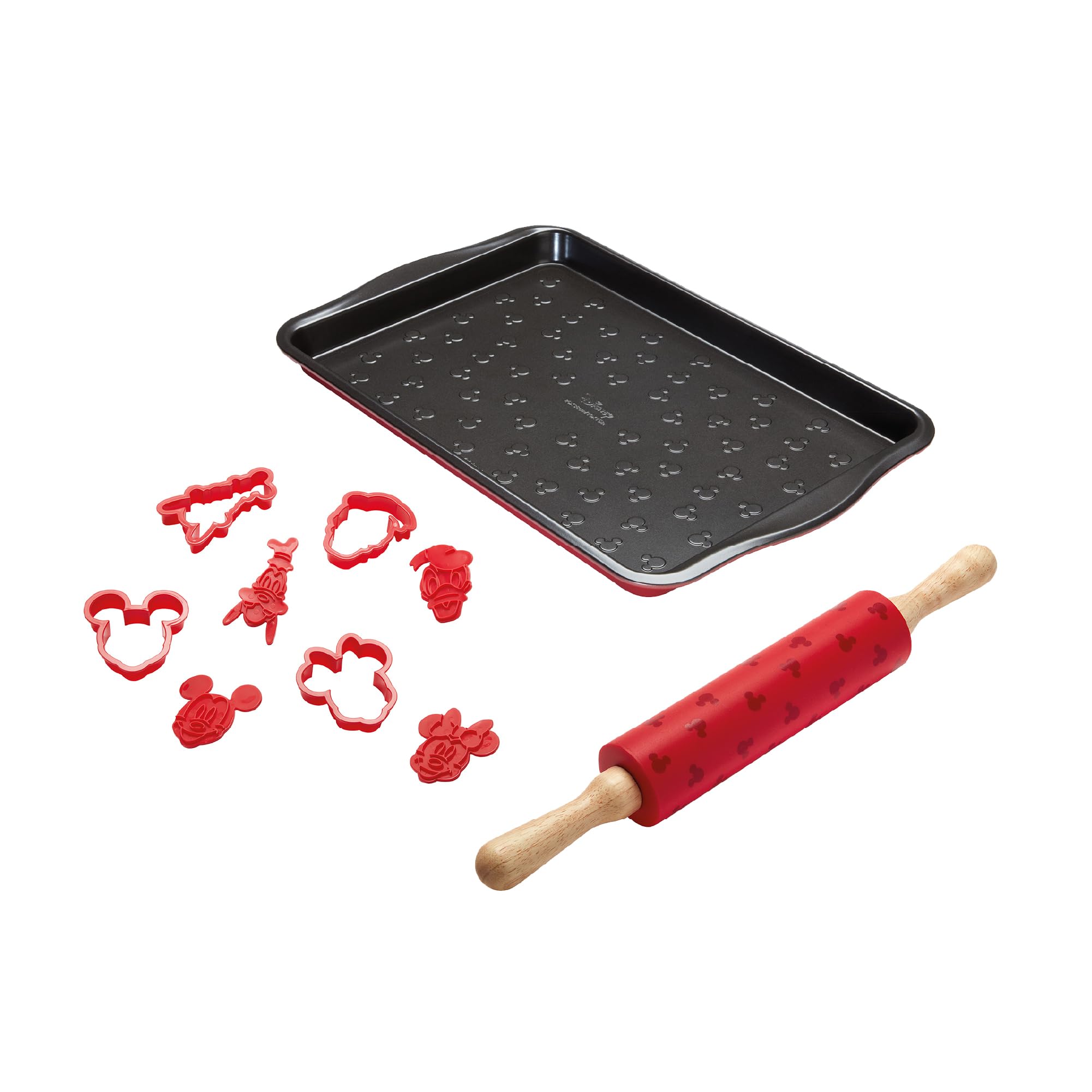 Prestige Disney Mickey Mouse 6-Piece Non-Stick Bakeware Set - Red