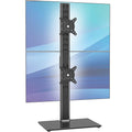 AX WABER Dual Vertical Monitor Stand | Fits 13-34 Inch Screens