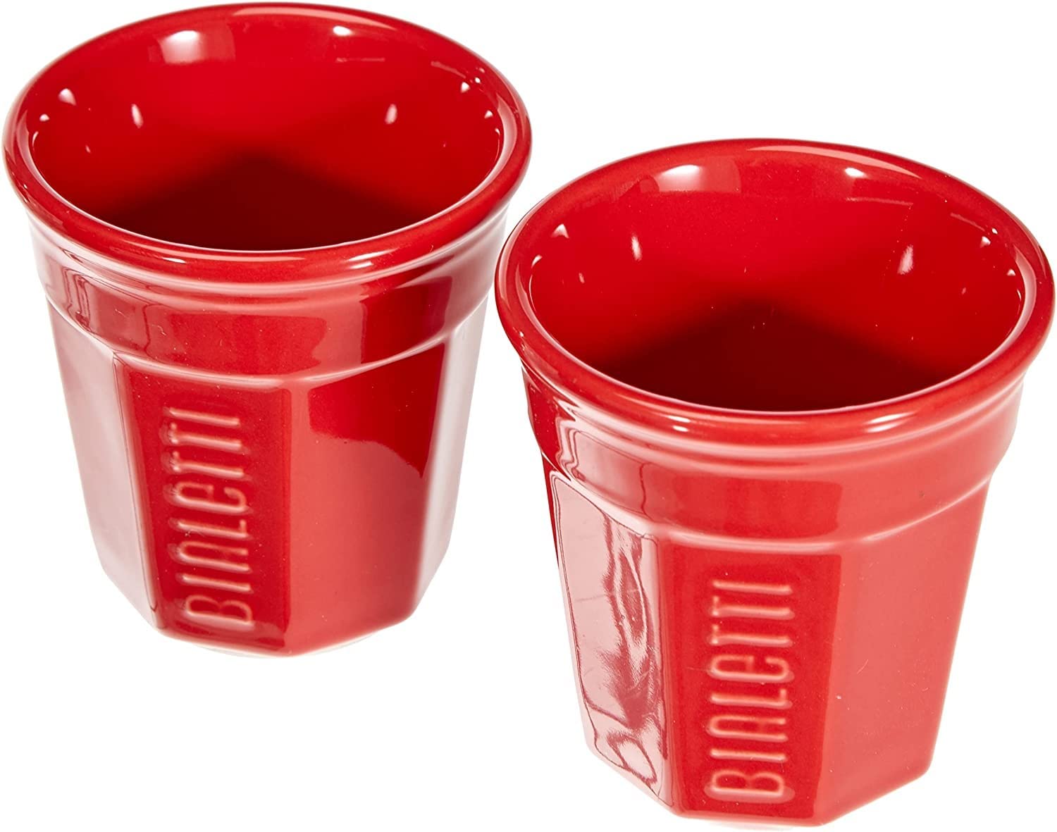 Bialetti Mini Express 2-Cup Espresso Maker – Red Italian Coffee Set