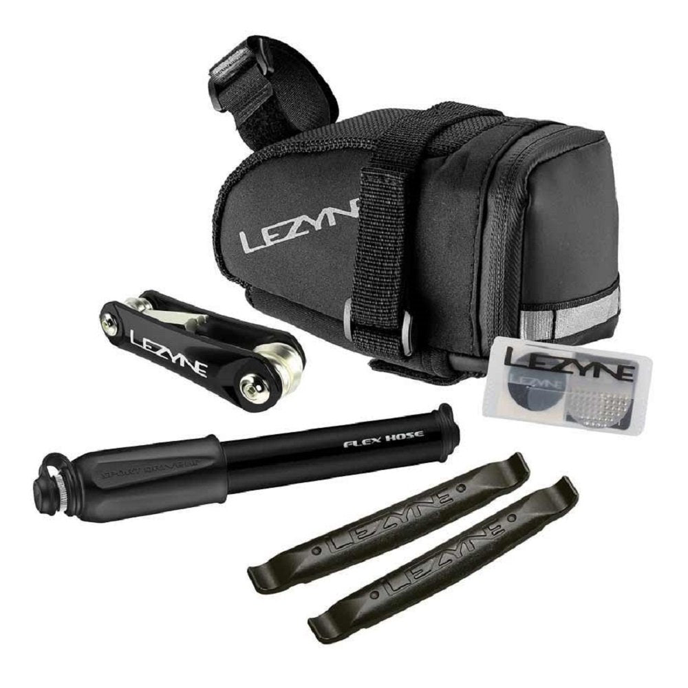 Lezyne Saddle Bag Caddy – Durable 0.5L Bike Storage Bag in Black