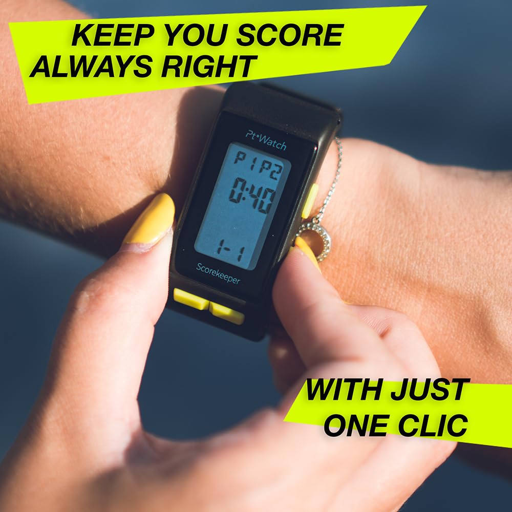 Pt Watch Padel and Tennis Scorekeeper - Digital Point Tracker Watch (Cream)