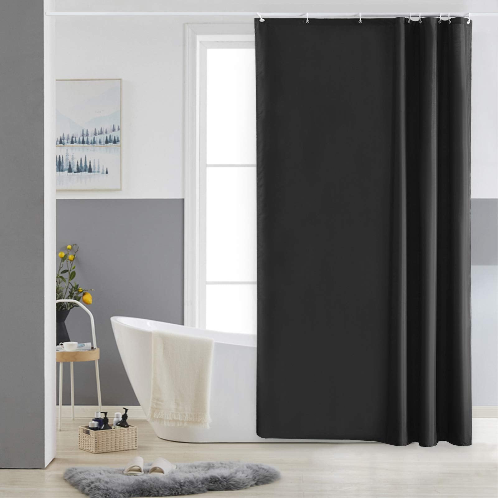 Jolof Store Shower Curtain – Mould Proof Waterproof Polyester, 47x72
