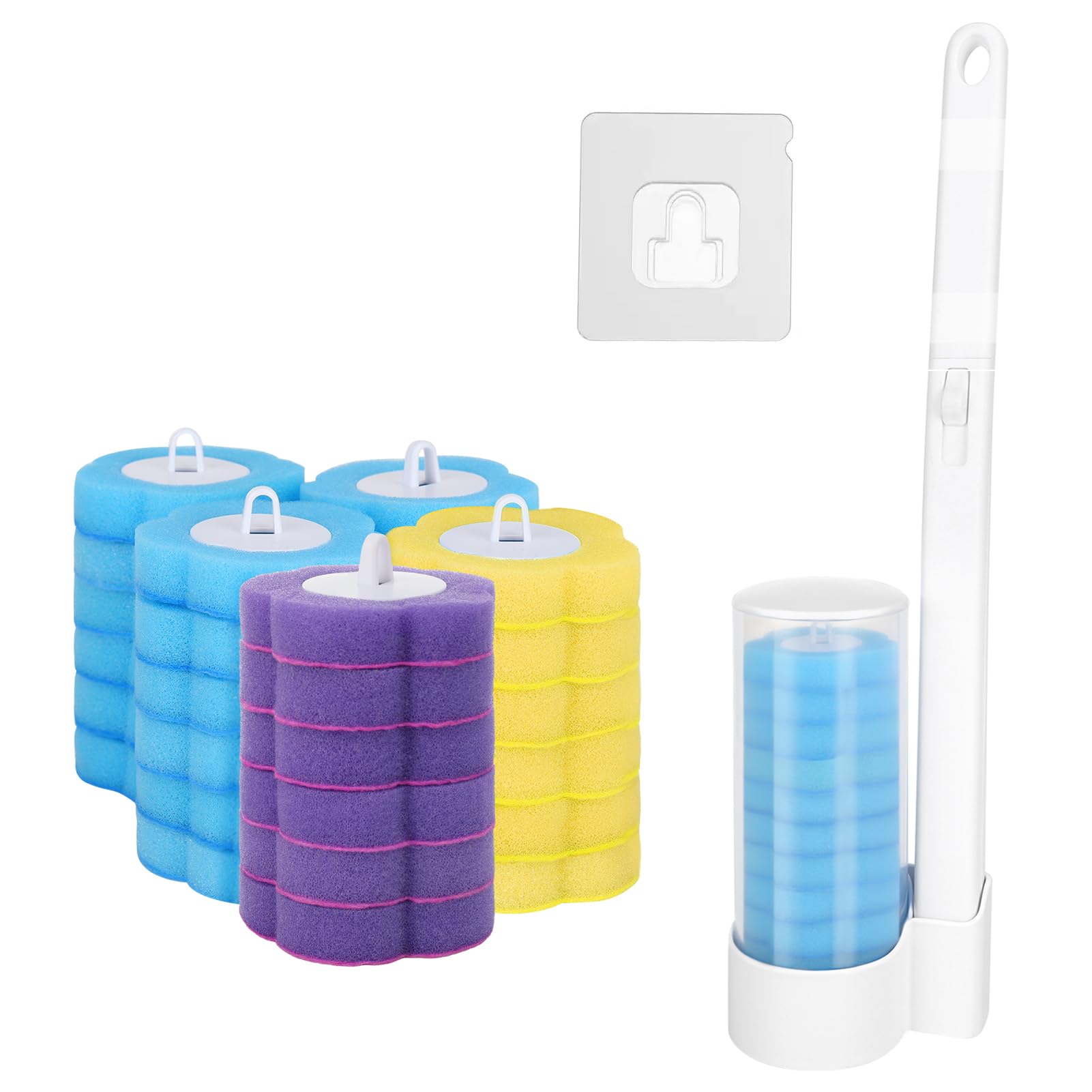 Jolof Store Disposable Toilet Brush Set | 32-Piece Cleaning System