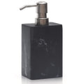 Matte Black Marble Soap Dispenser | 430ml Resin Hand Soap Bottle