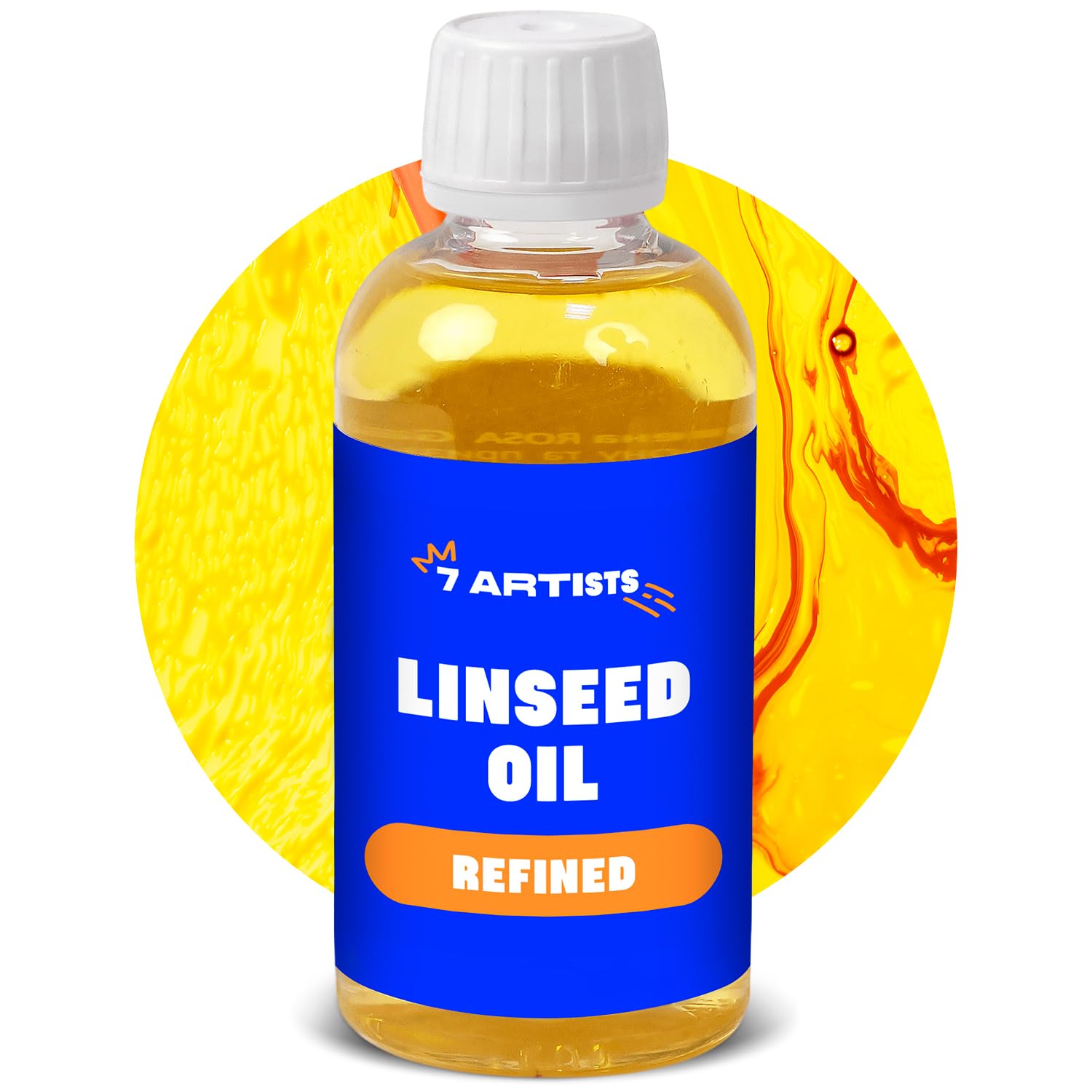 7 Artists Refined Linseed Oil for Oil Painting – 250ml Paint Medium