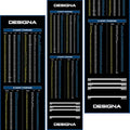 Designa Darts Non-Slip Carpet Mat with Checkout Chart and Oche