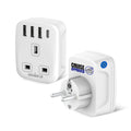 Anchors Up Cruise Approved Travel Adapter – 5-in-1 Non-Surge USB-C Plug