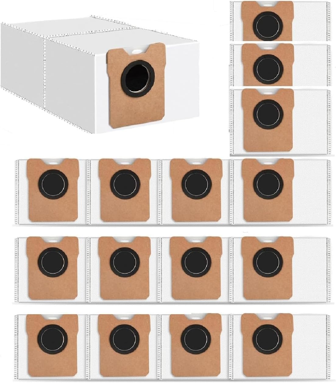 Jolof Store Dust Bags for Eufy C20 Omni & C10 Omni Robot Vacuum | 10-Pack