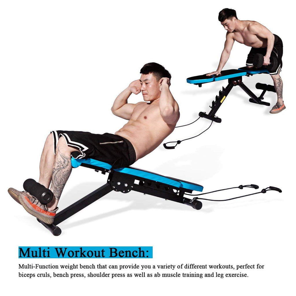 JX FITNESS Adjustable Weight Bench | Multiuse Home Gym Workout Bench