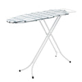 Pifco Medium Ironing Board – Foldable 100% Cotton Cover, Grey Grid
