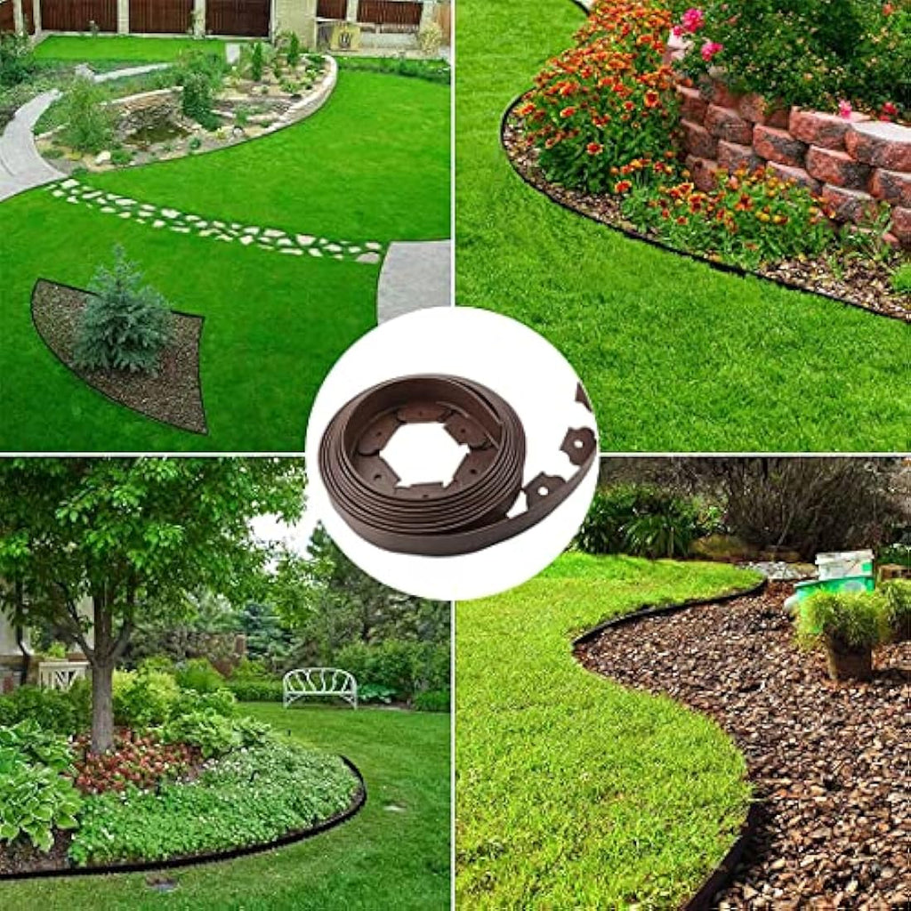 Jolof Store 10m Garden Lawn Edging – 10cm Extra Tall Flexible Border