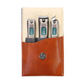 MR.GREEN 3-Piece Stainless Steel Manicure Set with Leather Travel Case