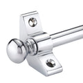 Jolof Store Stair Carpet Rods – 13 Set Polished Chrome Round Finials
