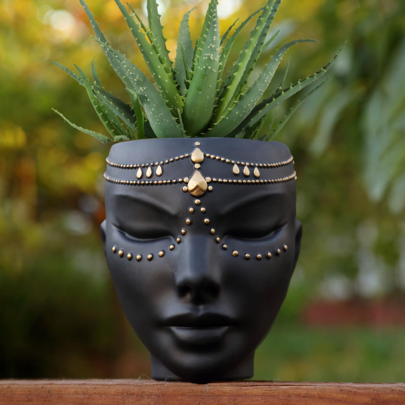 Bossa Linda Face Head Planter – Handmade Wall & Tabletop Succulent Pot