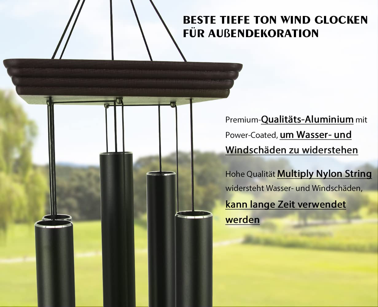 Astarin 48" Large Wind Chimes Outdoor – Deep Tone Memorial Sympathy Chime