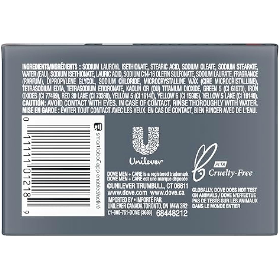 Dove Men+Care Deep Clean Body and Face Bar Soap - 4 Pack Moisturizing
