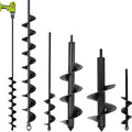 SYITCUN 5-Piece Garden Auger Spiral Drill Bit Set for Planting – Heavy Duty