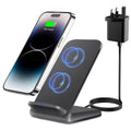 15W Fast Wireless Charger Stand for Google Pixel & Samsung