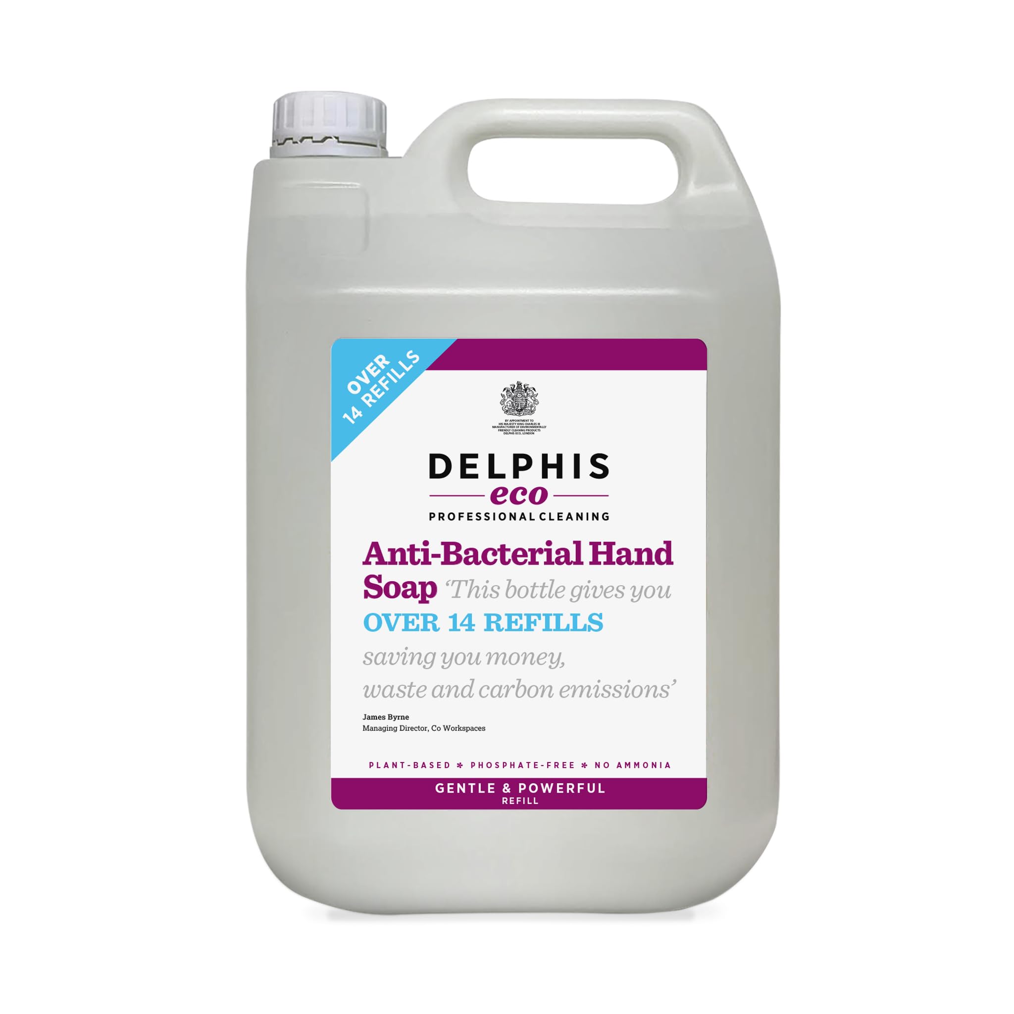 Delphis Eco Anti-Bacterial Hand Soap | Moisturising Bulk Refill 5L