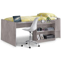 Julian Bowen Neptune Midsleeper Bed – Grey Oak Kids Storage Bed
