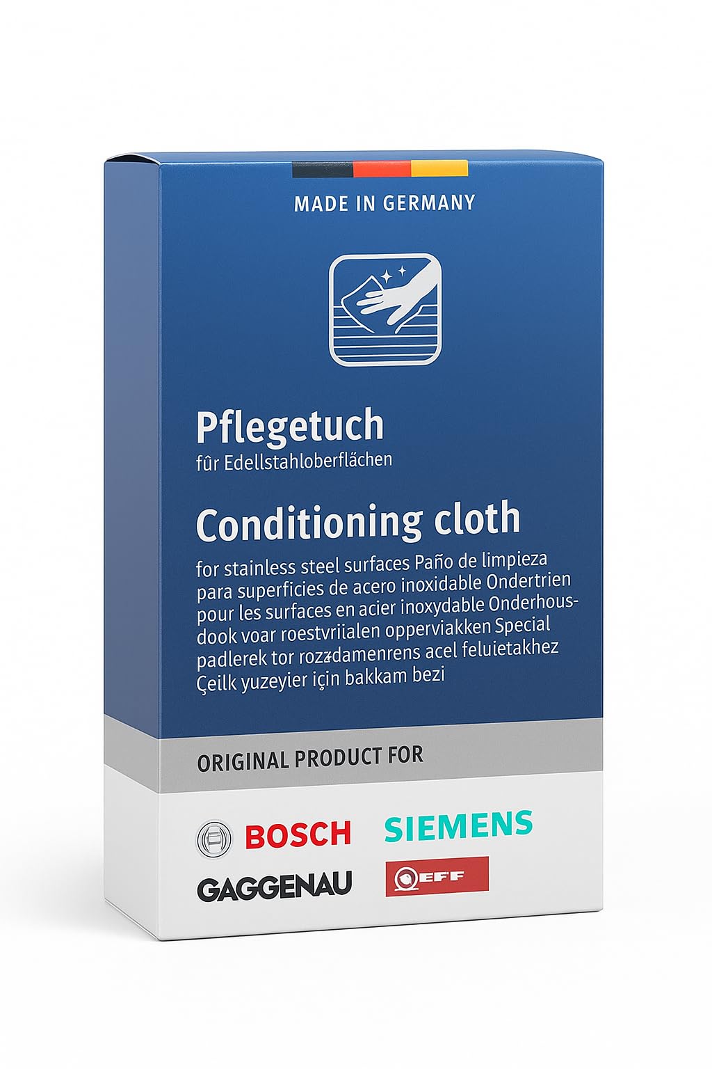 DL-pro Stainless Steel Cleaning Cloths - 5 Pack for Bosch Siemens Appliances