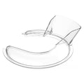 MMOBIEL Pouring Shield for KitchenAid 4.5-5 Qt Tilt-Head Stand Mixers