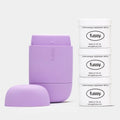 Fussy Natural Refillable Deodorant – Lilac Case & 3 Refill Variety Pack