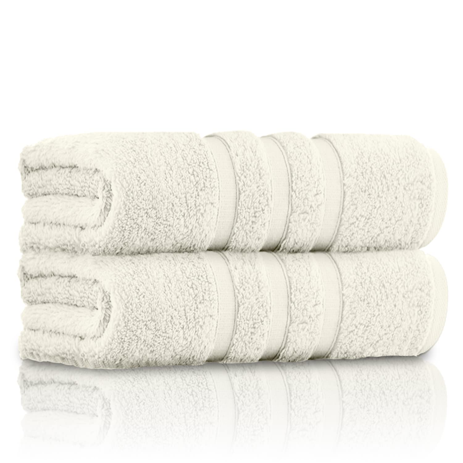 GC Gaveno Cavailia Luxury 550 GSM Zero Twist Cotton Bath Towel - Cream