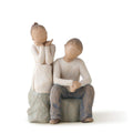 Willow Tree Brother and Sister Figurine - Hand-Painted 5.5 Inch Sculpture