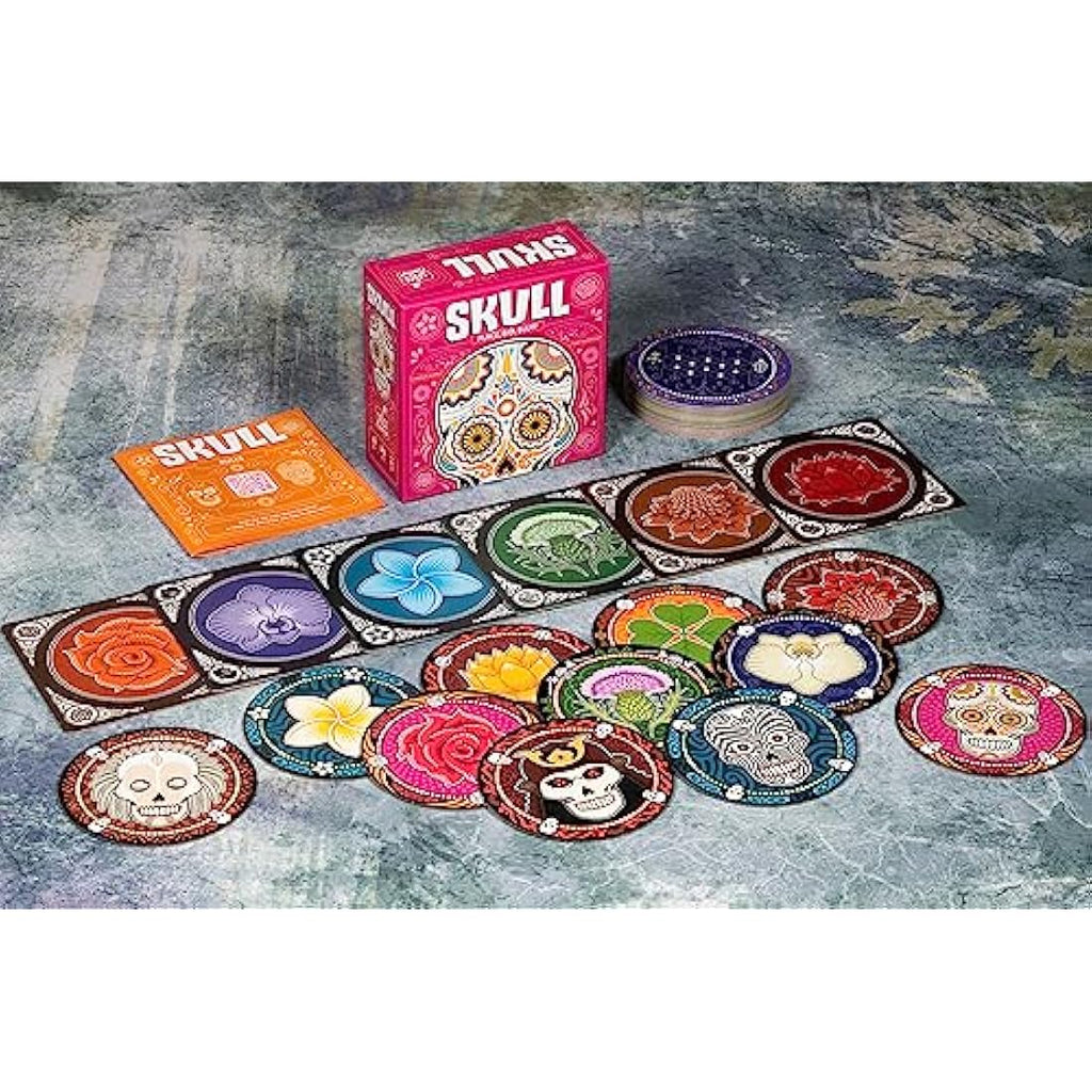 Asmodee Skull Bluffing Card Game | Competitive Party Game for 3-6 Players